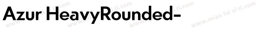 Azur HeavyRounded字体转换